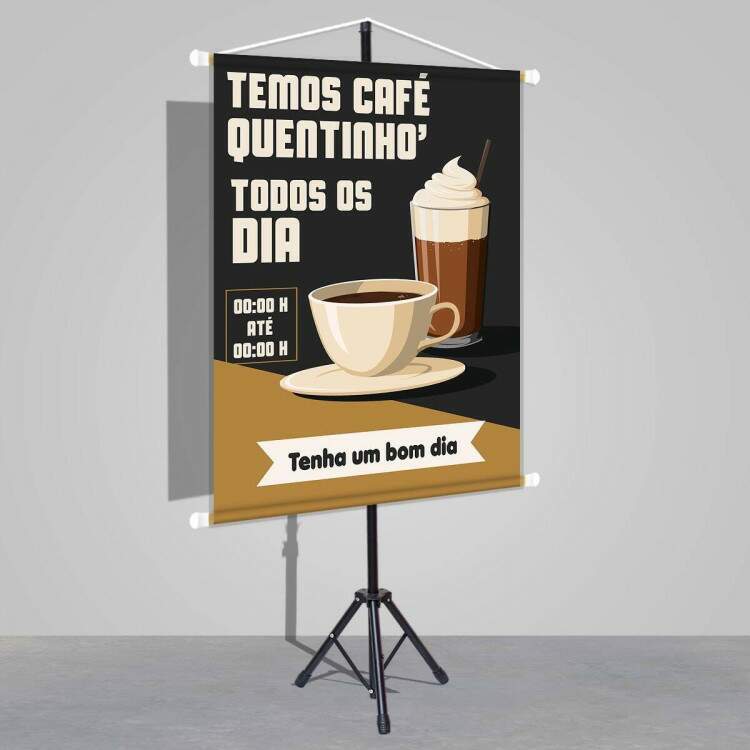 Banner Impresso em Lona Café da Manhã 02 - Fran Adesivos de Parede