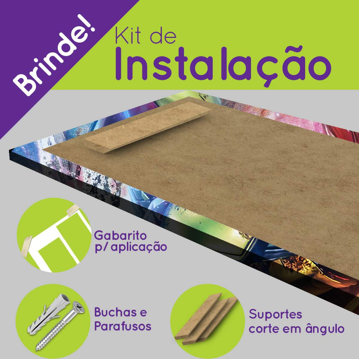 Kit 5 Quadros Decorativos Mosaico Homem de Ferro