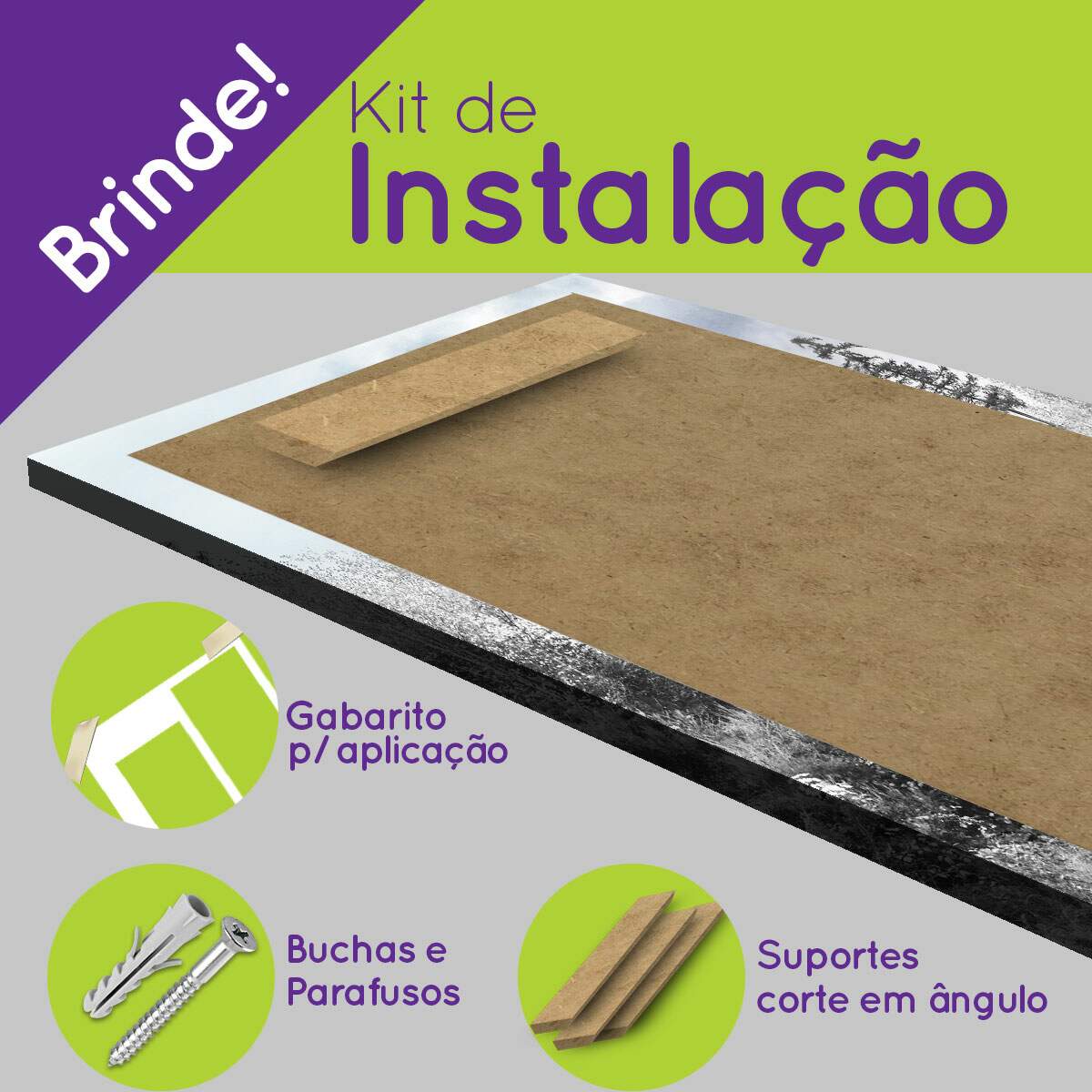 Kit 5 Quadros Decorativos Mosaico Locomotiva