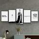 Kit 5 Quadros Decorativos Mosaico Freddie Mercury Queen