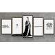 Kit 5 Quadros Decorativos Mosaico Freddie Mercury Queen