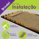 Kit 5 Quadros Decorativos Mosaico �rvores Folhas Amarelas 08