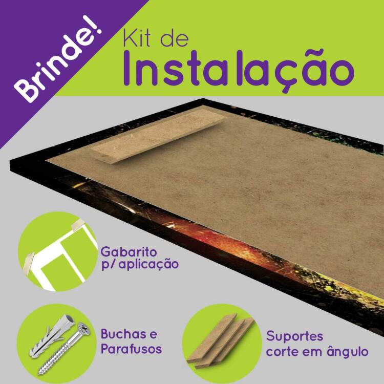 Kit 5 Quadros Decorativos Mosaico Manopla do Infinito Vingadores