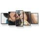 Kit 5 Quadros Decorativos Mosaico Personalizado com sua Foto
