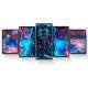 Kit 5 Quadros Decorativos Mosaico Le�o Galaxia