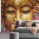 Papel de Parede Abstrato Pintura Rosto Est�tua de Buda 13 MP