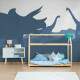 Papel de Parede Infantil Menino Silhuetas Dinossauros MP