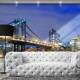 Papel de Parede Ponte de Manhattan New York de Noite MP
