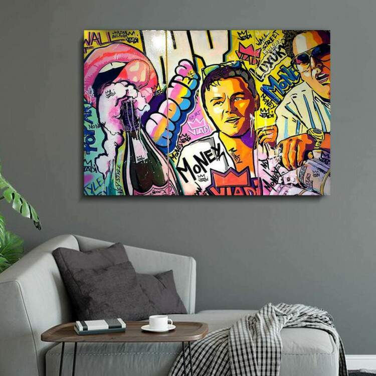 Quadro Decorativo O Lobo de Wall Street 01