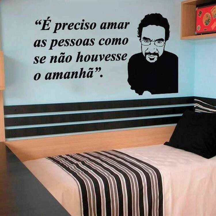 Adesivo de Parede Frase Renato Russo Pais e Filhos