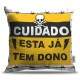 Almofada Decorativa Cuidado Est� J� Tem Dono