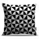 Almofada Decorativa Tri�ngulos Pretos e Brancos
