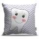 Almofada Decorativa Chevron Roxo Dentinho Sorrindo