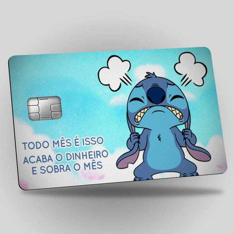 Adesivo Para Carto Sobra Ms Falta Dinheiro