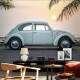 Papel de Parede Fusca Em Frente A Praia 3D