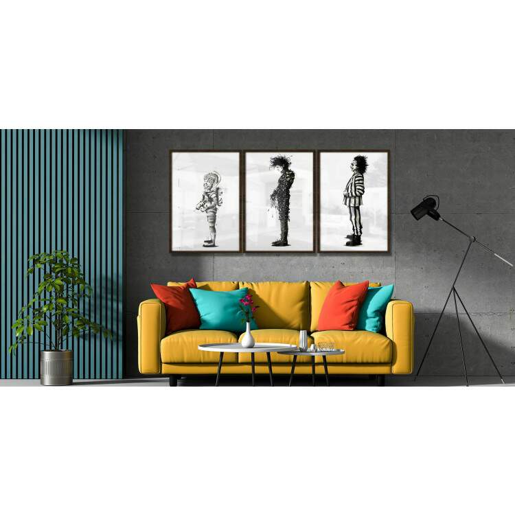 Kit 3 Quadros Decorativos Personagens Clssicos de Filmes