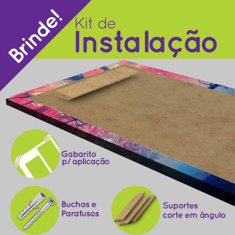 Kit 5 Quadros Decorativos Mosaico rvore Folhas Rosas