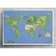 Quadro Decorativo Mapa-M�ndi Super Mario World