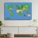 Quadro Decorativo Mapa-M�ndi Super Mario World
