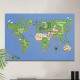 Quadro Decorativo Mapa-M�ndi Super Mario World