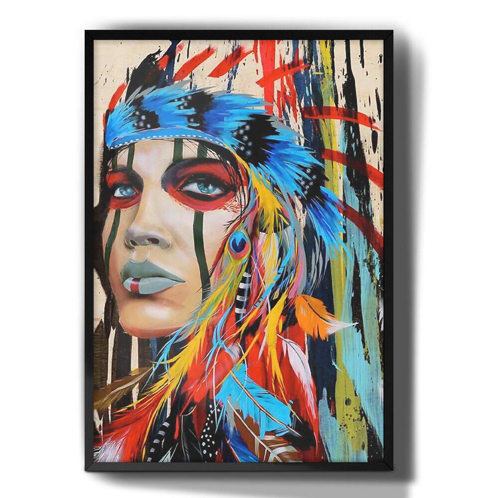 Quadro Decorativo Pintura de �ndia