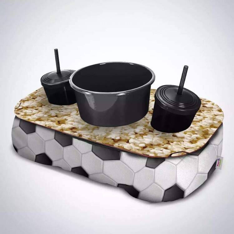 Kit Almofada Porta Pipoca Futebol