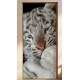 Adesivo para Porta de Tigre Branco