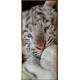 Adesivo para Porta de Tigre Branco