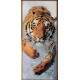Adesivo para Porta Tigre Na �gua