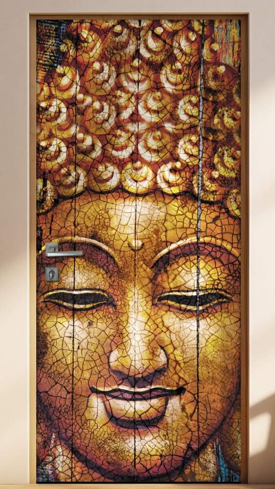 Adesivo para Porta Face Buda