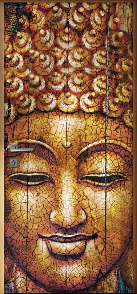 Adesivo para Porta Face Buda