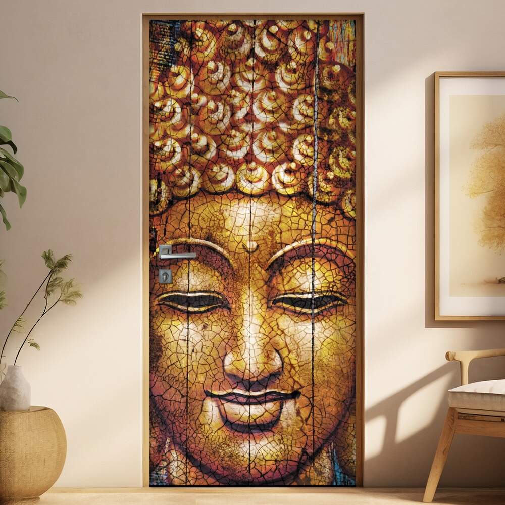 Adesivo para Porta Face Buda