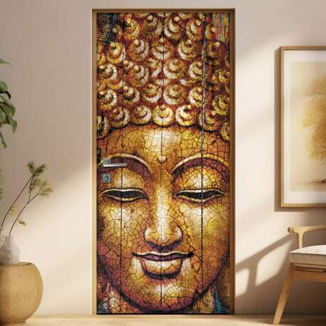 Adesivo para Porta Face Buda