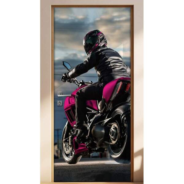 Adesivo para Porta Motoqueira Pink