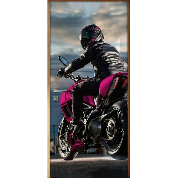 Adesivo para Porta Motoqueira Pink