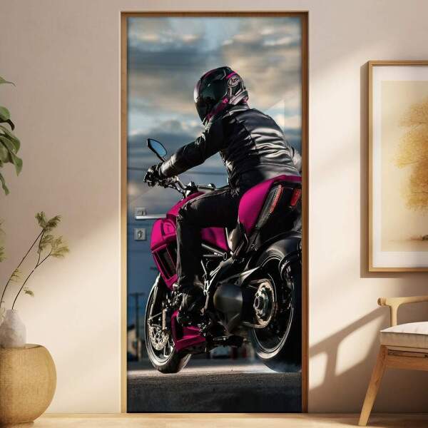 Adesivo para Porta Motoqueira Pink