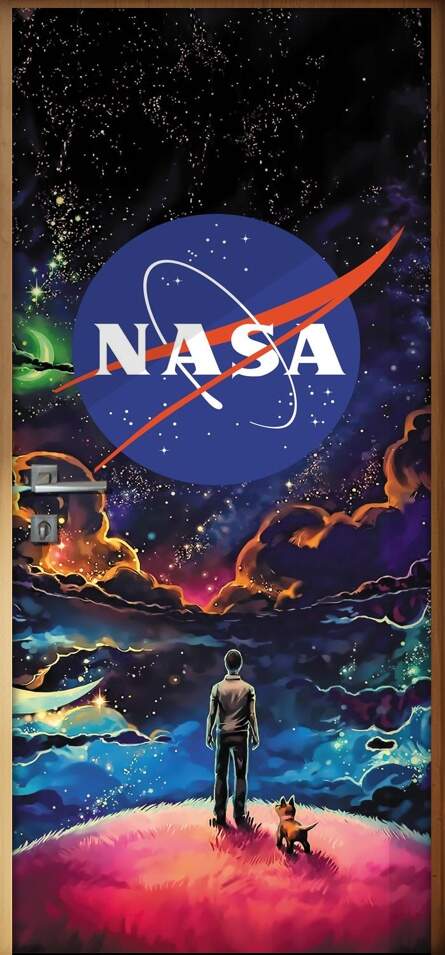 Adesivo para Porta Nasa Universo