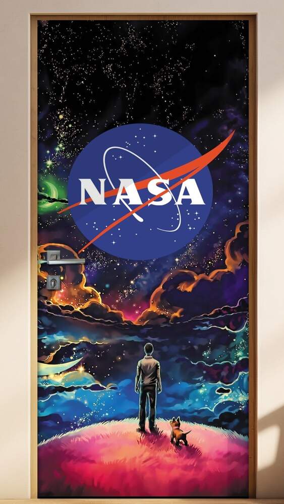 Adesivo para Porta Nasa Universo