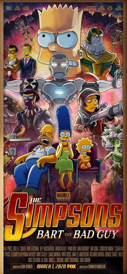 Adesivo para Porta The Simpsons Bart The Bad Guy