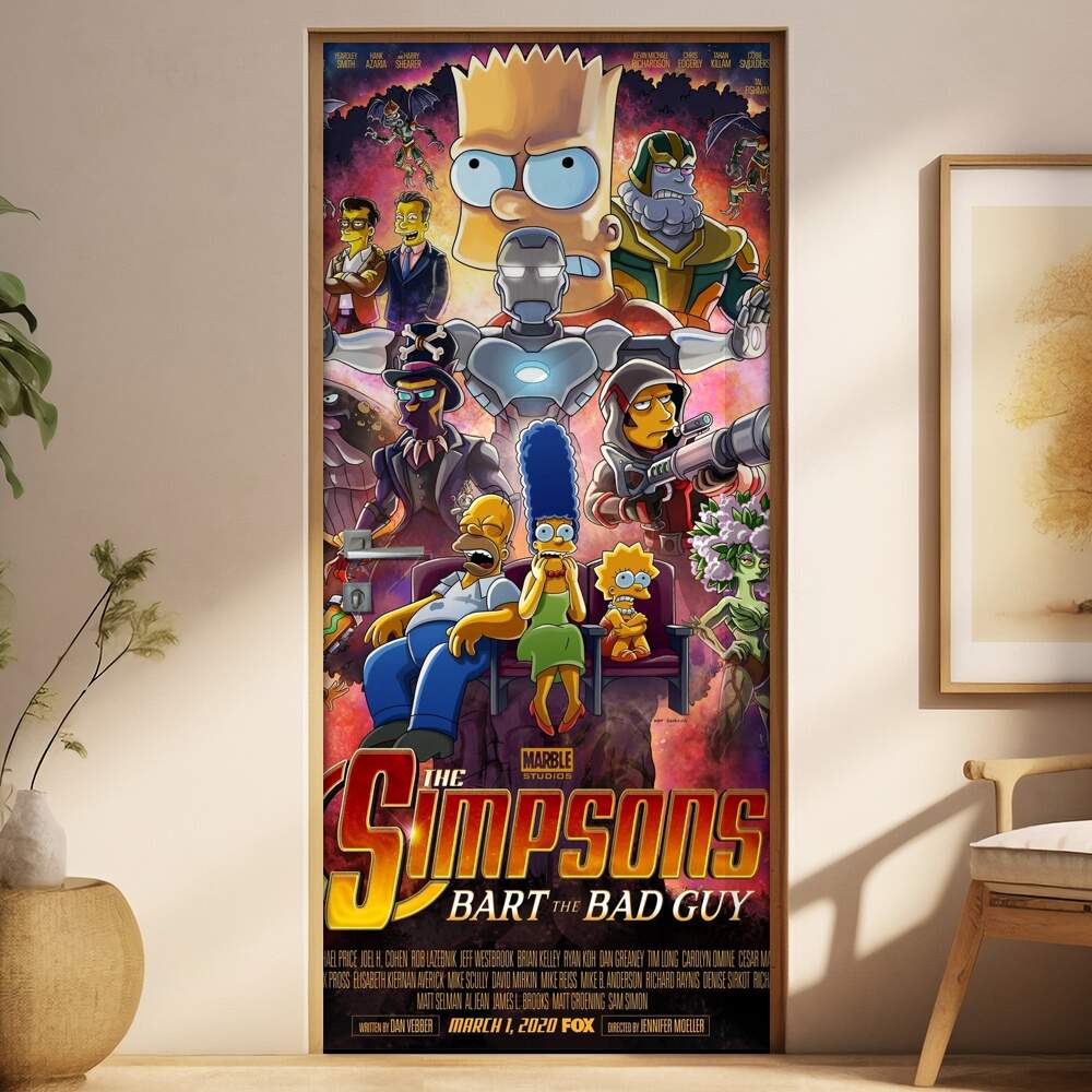 Adesivo para Porta The Simpsons Bart The Bad Guy
