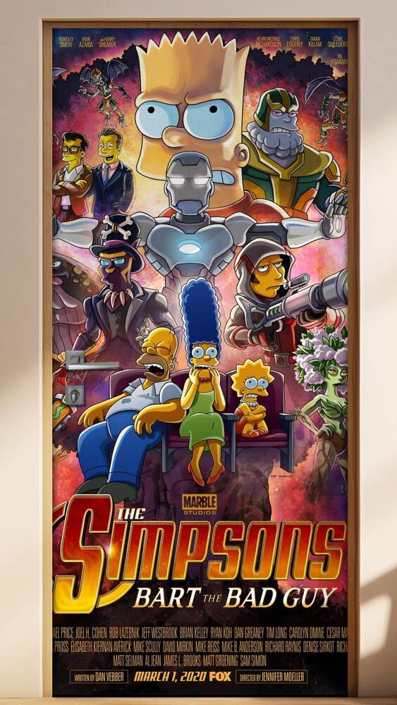 Adesivo para Porta The Simpsons Bart The Bad Guy