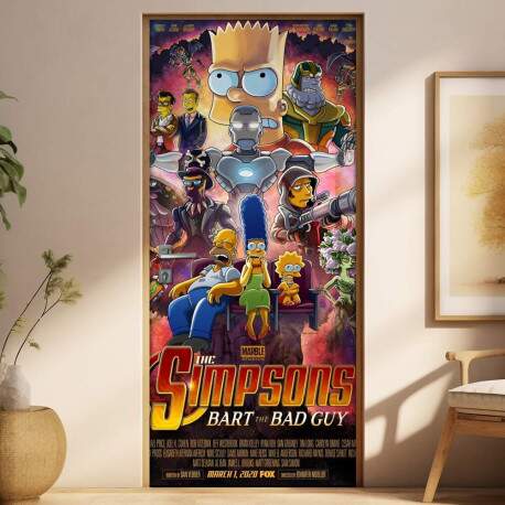 Adesivo para Porta The Simpsons Bart The Bad Guy