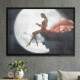 Quadro Decorativo Gigante Lua e Mulher
