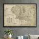 Quadro Decorativo Terra Mapa