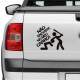 Adesivo para Carro N�o Encoste No Meu Carro