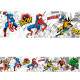Adesivo decorativo faixa Super herois 2