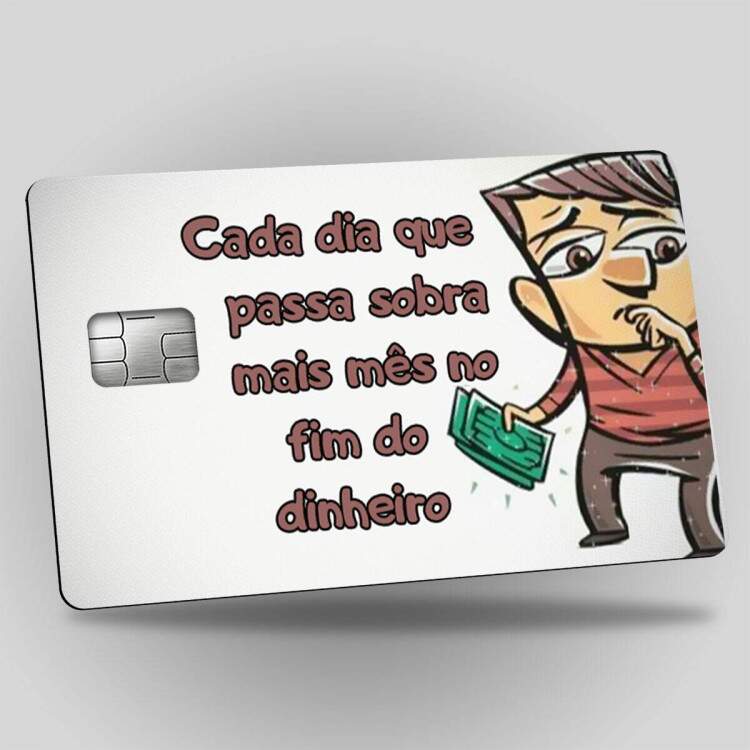 Adesivo Para Carto Sobra Ms No Fim do Dinheiro