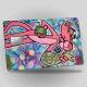 Adesivo Para Cart�o Pantera Cor de Rosa