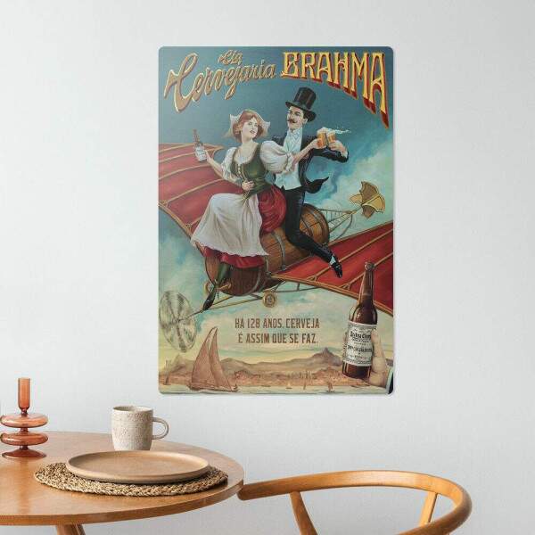 Placa Decorativa Cerveja H 28 Anos