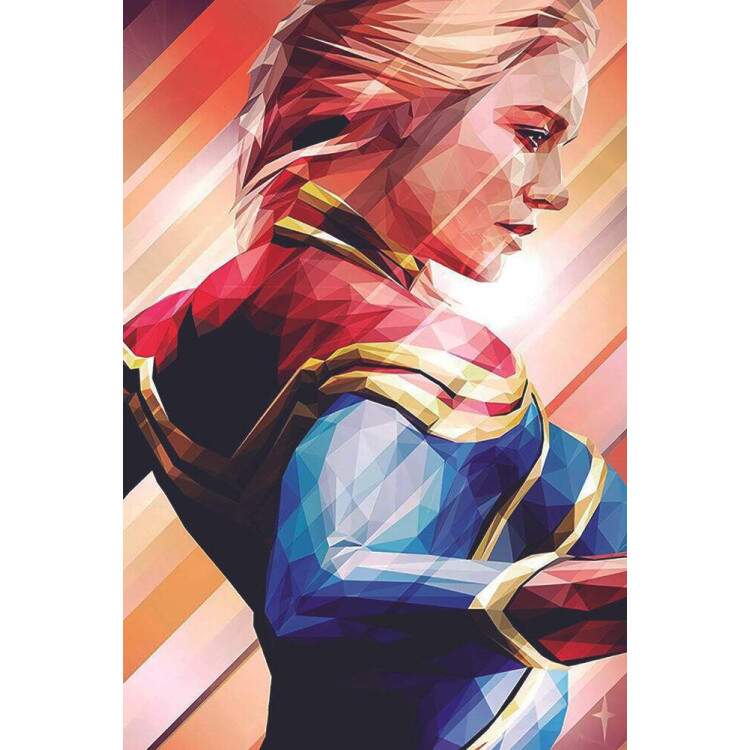 Placa Decorativa Capit Marvel
